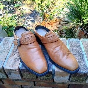 ARIAT womens Tan Leather Mules